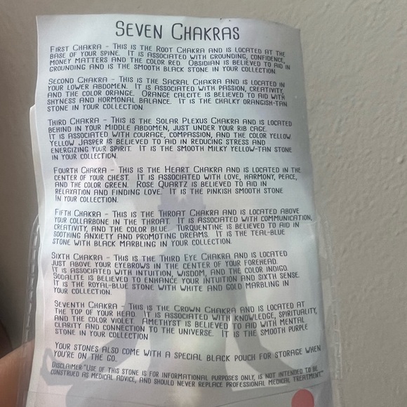 7 Chakra Stones - Picture 2 of 3